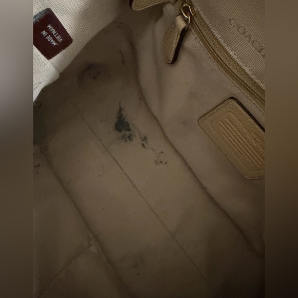 Coach Beige Leather Hobo Bag - Picture 8 of 8